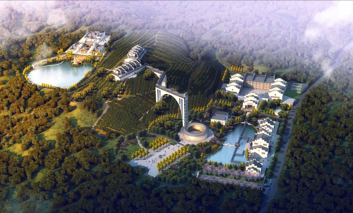 九华山茶仙谷总体规划设计