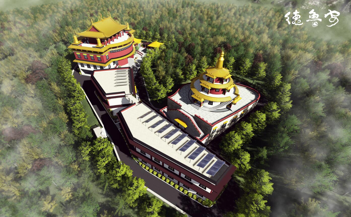 尼泊尔加德满都白玉大乘华严寺总体规划与建筑方案设计